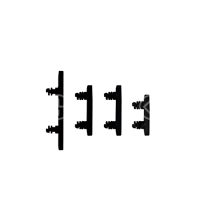 iPhone Serie 15 Set pulsanti laterali per iPhone 15 Pro/15 Pro Max Nero Titanio 