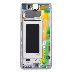 Samsung Serie S LCD display Touch Samsung G973 Galaxy S10 GH82-18850B Bianco