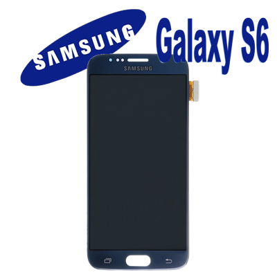 Samsung Serie S LCD + TOUCH ORIGINALE PER GALAXY S6 NERO GH97-17260A