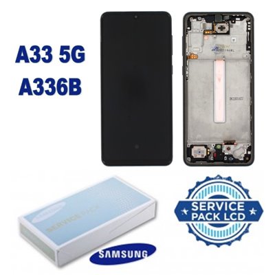Samsung Serie A Lcd Originale Samsung A336B A33 5G Service pack Nero