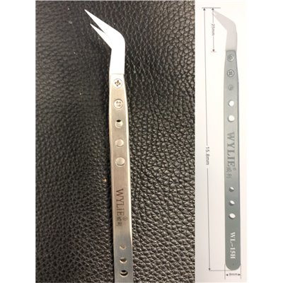 Attrezzi Tools Pinzette becchi curvi in ceramica isolante e corpo acciaio