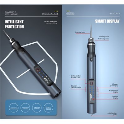 Attrezzi Tools Mini Drimmer elettrico per lucidatura e molatura MaAnt D1