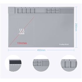 Attrezzi Tools REFOX RS30 ESD Tappetino riscaldante per riparazione - grigio
