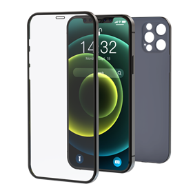 Cover Apple iPhone Cover & Vetro Totale protezione per iPhone 12 Nero