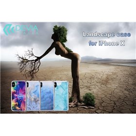 Cover Apple iPhone Cover Landscape serigrafata per iPhone X Gold