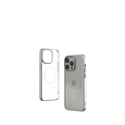 Cover Apple iPhone Cover Magnetica Glimmer con Apple Magsafe iPhone 15 Pro Silv