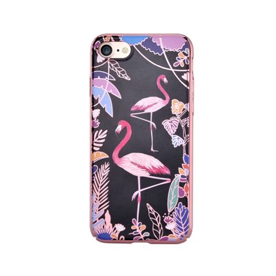 Cover Apple iPhone Cover Luxy Fenicottero Con Disegno Rilievo per iPhone 7 & 8