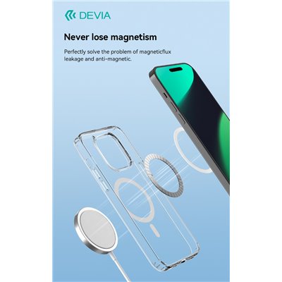 Cover Apple iPhone Custodia magnetica Magsafe trasparente per iPhone 13 Pro Max