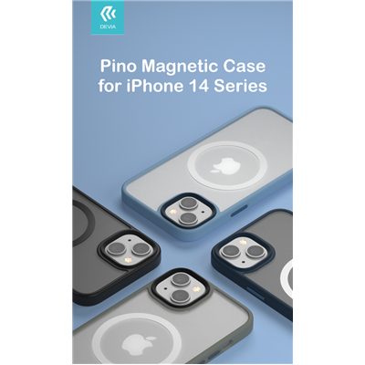 Cover Apple iPhone Cover Magnetica Pino con Apple Magsafe per iPhone 14 Nera