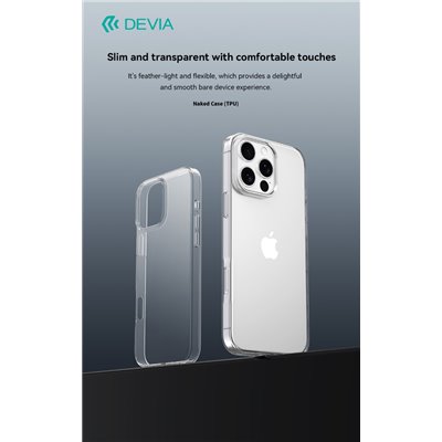 Cover Apple iPhone Cover Trasparente Morbida in TPU per iPhone 16 Pro Max