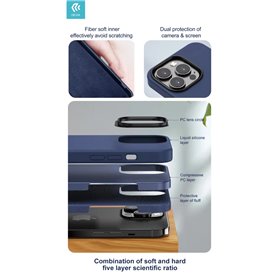 Cover Apple iPhone Cover in Silicone e interno in spugna per iPhone 13 Pro Nera