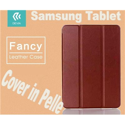 Cover Samsung Custodia in pelle per Tablet Samsung TabS2 8.0 T715 Marrone