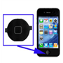 Fine Stock Pulsante Frontale Home per iPhone 4 Nero