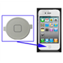 Fine Stock Pulsante Frontale Home per iPhone 4 Bianco