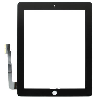 Fine Stock Touch Panel per New iPad / iPad 3 / iPad 4 Nero