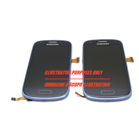 Fine Stock Lcd Completo per Samsung Galaxy S3 Mini Blu GH97-14204B