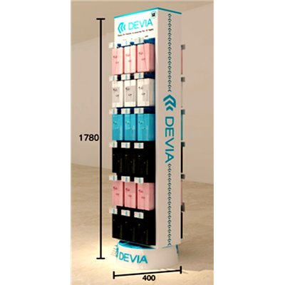 Espositori Espositore rotante doppia faccia 36 posti con ganci