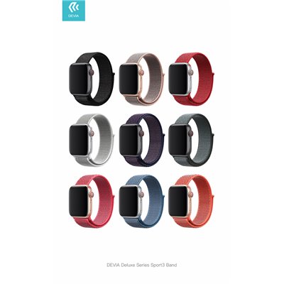 ACCESSORI WATCH Cinturino Apple Watch 4 serie 40mm Delux Sport 3 Cape Blue