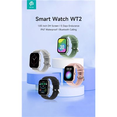 DEVIA SMART WATCH DEVIA Smart Watch WT2 IP67 modello ZL54C Verde
