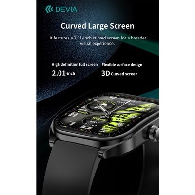 DEVIA SMART WATCH DEVIA Smart Watch WT4 IP67 modello JX627J Nero