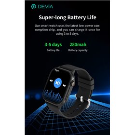 DEVIA SMART WATCH DEVIA Smart Watch AMOLED Pro2 IP67 modello ZL94 Nero