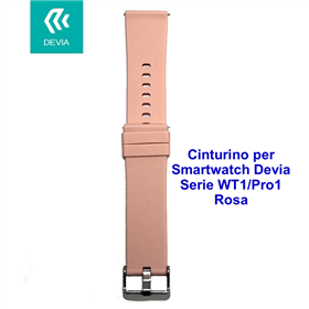 DEVIA SMART WATCH Cinturino per smartwatch Devia Serie WT1 / Pro1 Rosa