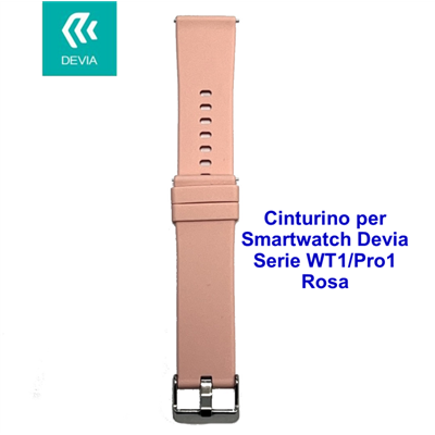 DEVIA SMART WATCH Cinturino per smartwatch Devia Serie WT1 / Pro1 Rosa