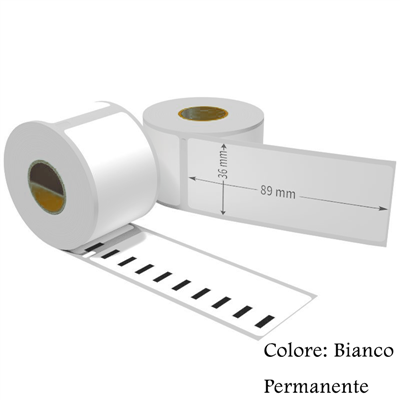 Etichette adesive permanente per DYMO DM-11356 S0722560 89mm*41mm 300pz