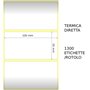 Termica diretta Etichette permanente per ZEBRA 100mm*50mm 1300pz
