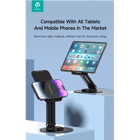 Supporti e Accessori Supporto pieghevole in metallo con rotazione 360° per tablet