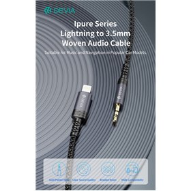 Cavi Connettività Cavo Audio da Lightning a Jack 3.5mm lunghezza 1 mt