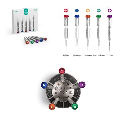 Attrezzi Tools Set 5 Giraviti Refox Alta qualità Rice Series RS-2 per riparazione smartphones