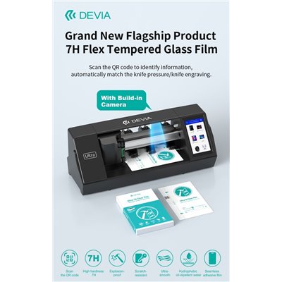 Pellicole Anteriori Pellicola frontale in vetro temperato trasparente flessibile 7H Per Plotter Ultra 0,38 mm 20 pezzi