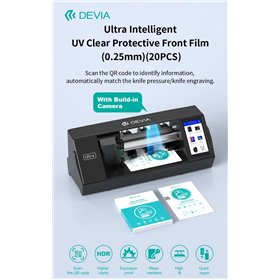 Pellicole Anteriori Pellicola protettiva frontale trasparente 6H UV per Plotter Ultra 0,25 mm 20 pezzi