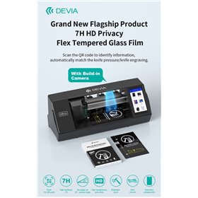 Pellicole Anteriori Pellicola frontale in vetro temperato flessibile Privacy per Plotter Ultra 7H HD 0,43 mm 10 pezzi