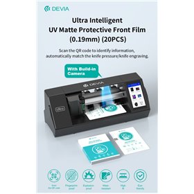 Pellicole Anteriori Pellicola protettiva frontale opaca 6H UV Antiimpronte per Plotter Ultra 0,19 mm 20 pezzi