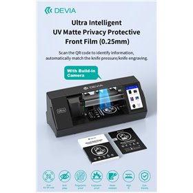 Pellicole Anteriori Pellicola protettiva frontale scura 6H UV Privacy per Plotter Ultra 0,25 mm 10 pezzi