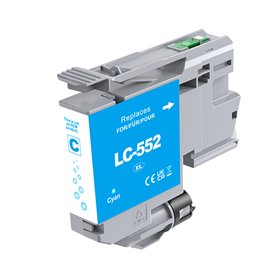 Pigment Ciano Com Brother MFC-J3660DW,J3960DW-1.5kLC552XLC