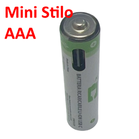 Batterie Ricaricabili USBâ€‘C Batterie AAA Ricaricabili USBâ€‘C 1.5V 356mAh â€“ Confezione da 4