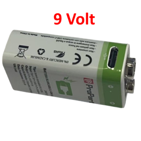 Batterie Ricaricabili USBâ€‘C Batterie 9V Ricaricabili USBâ€‘C 3700mWh â€“ Confezione da 2