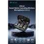 Ultra2 Doppio Microfono Wireless con Riduzione Rumore AI e Clip Magnetica connessione tipo-C e Lightning