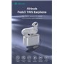 Auricolari Airbuds Pods3 TWS EM410 BT 5.3 Carica Wireless Bianchi