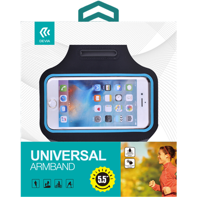 iSport Fascia Supporto Smartphone max 4.7'' Waterproof Nera