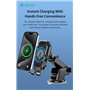 Supporto smartphone per auto con carica wireless telescopico
