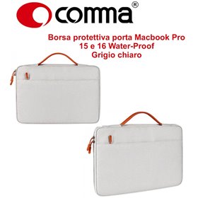 Borsa protettiva Macbook Pro 15.4 e 16 Water-Proof Grigia