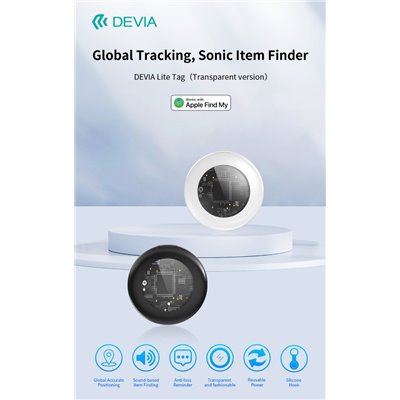 Anti-smarrimento DropTag G2305 Compatibile con Apple Find My Nero