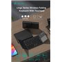 Tastiera e Touchpad bluetooth richiudibile Compatibile Microsoft, Android, Apple