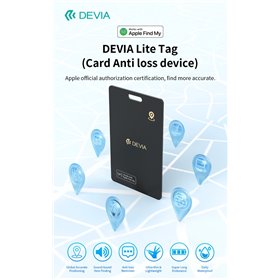 Dispositivo anti smarrimento DEVIA G2304 carica wireless Lite Tag Card Per Apple