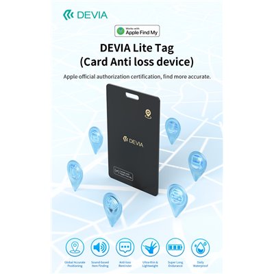 Dispositivo anti smarrimento DEVIA G2304 carica wireless Lite Tag Card Per Apple