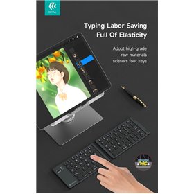 Tastiera bluetooth richiudibile Compatibile Microsoft, Android, Apple